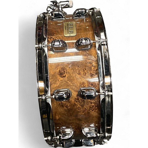 Used TAMA 14.25in MAPLE MAPPA BURL DRUM Worn Brown Drum