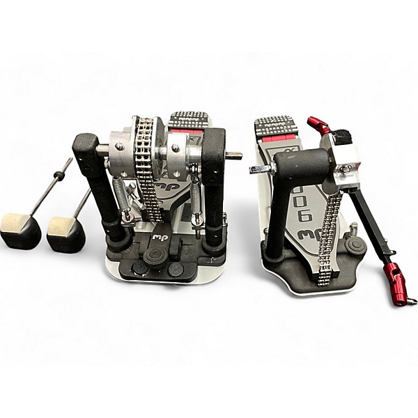 Used DW 9000 Series Double Double Bass Drum Pedal