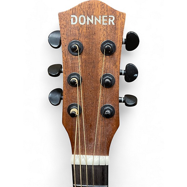 Used Donner DAD 115C Natural Acoustic Electric Guitar