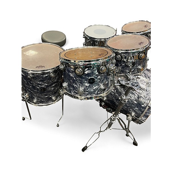 Used DW 5 Piece Collector's Series Cracked Glass Drum Kit