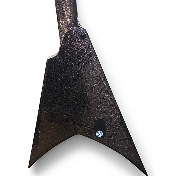 Used ESP ESP LTD Kirk Hammett Signature KH-V Electric Guitar black sparkle Solid Body Electric Guitar