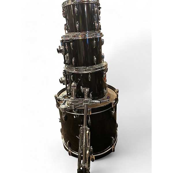Used Pearl 4 Piece SESSION CUSTOM TRANS BLACK Drum Kit
