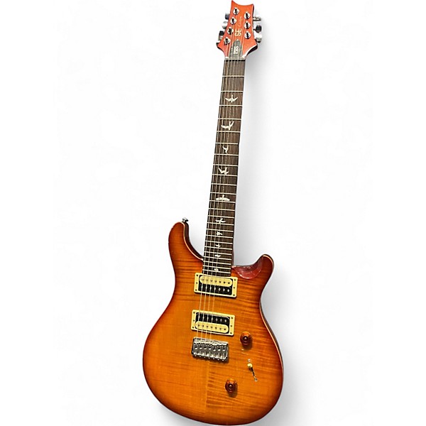 Used PRS SE Custom 24 Amber Solid Body Electric Guitar,Specials : American Fashion Style Bags On Sale