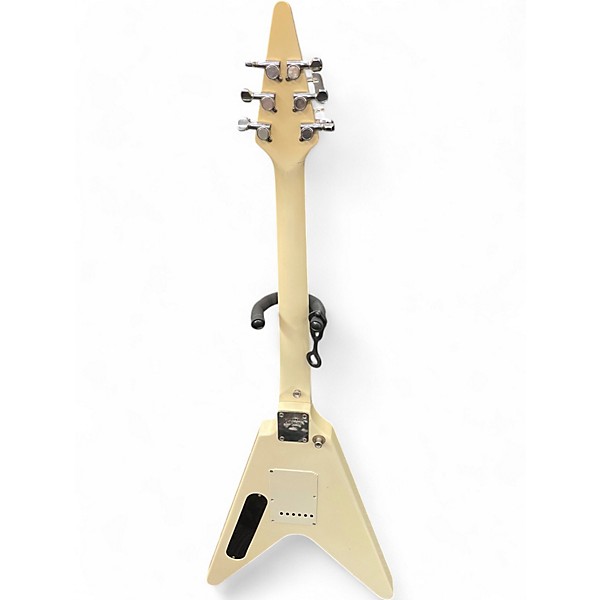 Used Fernandes V STYLE White Solid Body Electric Guitar