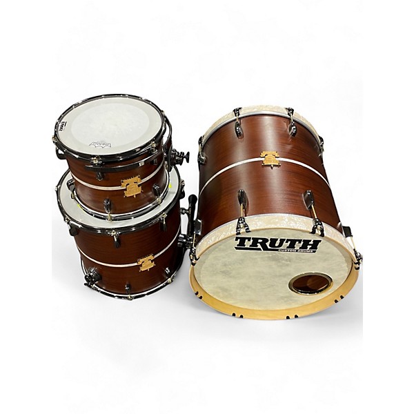 Used Truth Custom Drums 3 Piece truth custom Mahogany Drum Kit