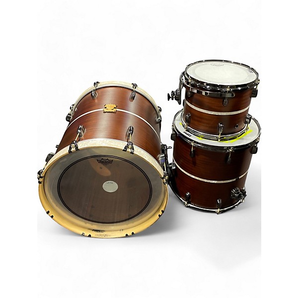 Used Truth Custom Drums 3 Piece truth custom Mahogany Drum Kit