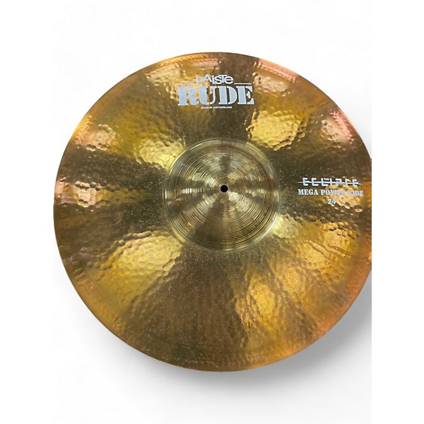 Used Paiste 24in RUDE MEGA POWER RIDE  Cymbal