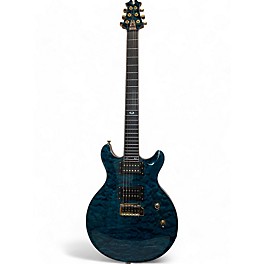 Used 2024 David Thomas Mcnaught Vintage Double Cut  Peacock Blue Solid Body Electric Guitar