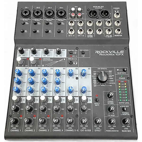 Used Rockville Rockmix 10FX Unpowered Mixer