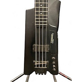 Vintage 1990s Steinberger Synpase Black Electric Bass Guitar