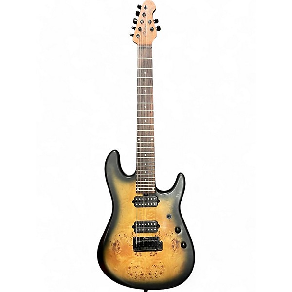 Used Sterling by Music Man JASON RICHARDSON CUTLASS 7 STRING POPLAR BURST Solid Body Electric Guitar