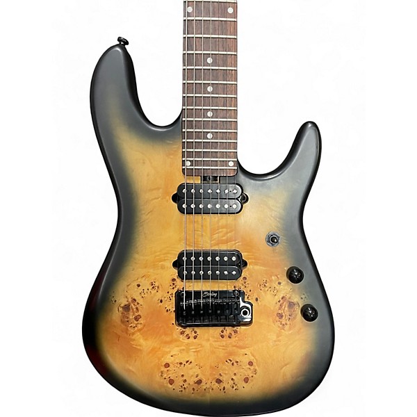 Used Sterling by Music Man JASON RICHARDSON CUTLASS 7 STRING POPLAR BURST Solid Body Electric Guitar