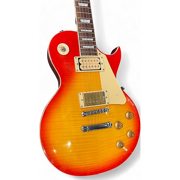 Used Vintage v100 2 Color Sunburst Solid Body Electric Guitar