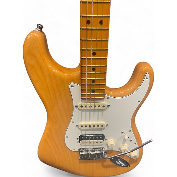 Used 2019 Fender American Ultra Stratocaster HSS Swamp Ash Natural Solid Body Electric Guitar
