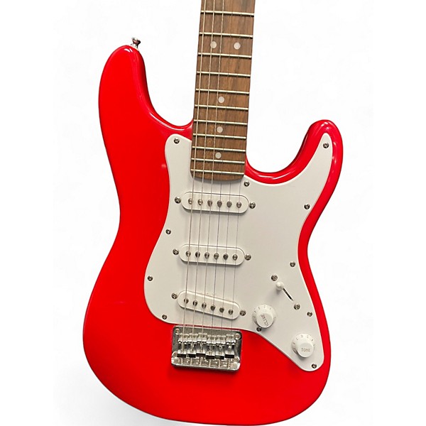 Used Squier Mini Affinity Stratocaster Candy Apple Red Electric Guitar