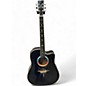 Used Esteban Celebration Fireworks Limited Edition Blue Sparkle Acoustic Guitar thumbnail