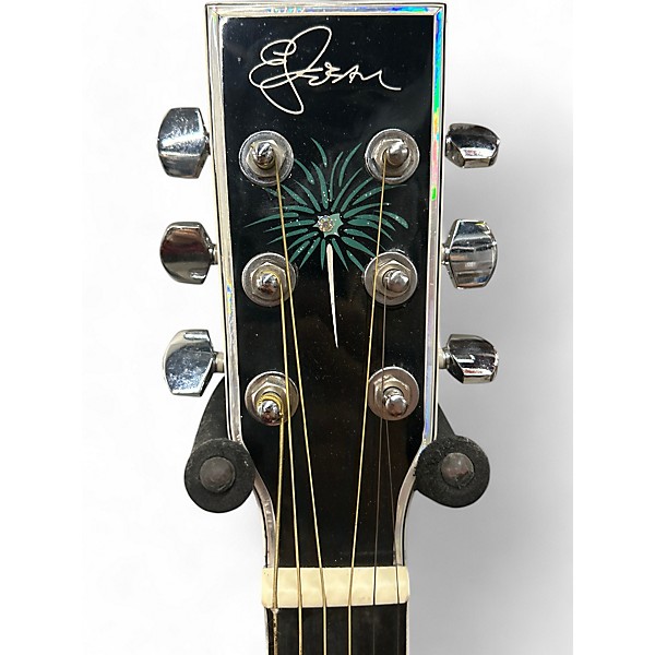 Used Esteban Celebration Fireworks Limited Edition Blue Sparkle Acoustic Guitar