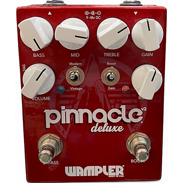 Used Wampler Pinnacle Deluxe Distortion v2 Effect Pedal