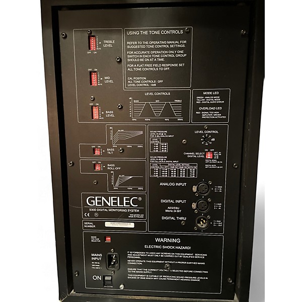 Used 2000s Genelec S30D Pair Powered Monitor