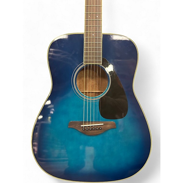 Used Yamaha FG820 Blue Acoustic Guitar