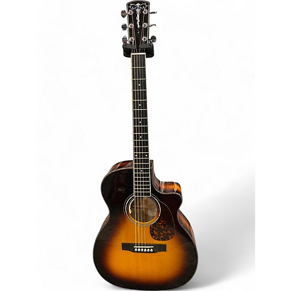 Used Larrivee OMV-09 2 Tone Sunburst Acoustic Electric Guitar