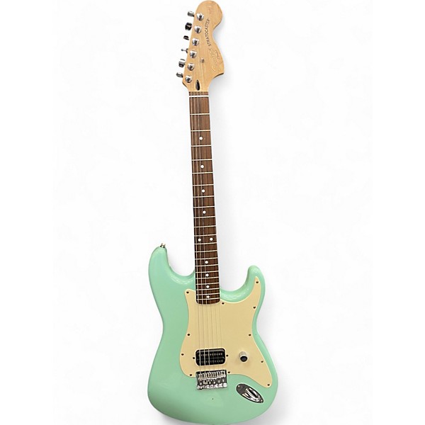 Used 2002 Squier Tom Delonge Signature Stratocaster SURF BLUE Solid Body Electric Guitar