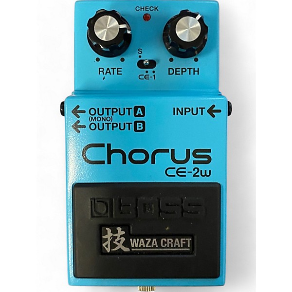 Used BOSS CE2W Waza Craft Chorus Effect Pedal