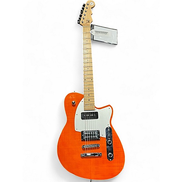 Used 2017 Reverend Double Agent 20th Anniversary Orange Solid Body Electric Guitar