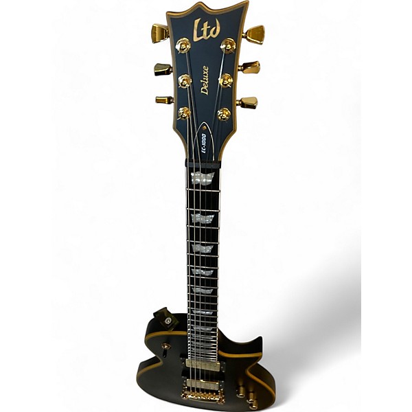Used 2024 ESP EC1000 Deluxe Flat Black Solid Body Electric Guitar