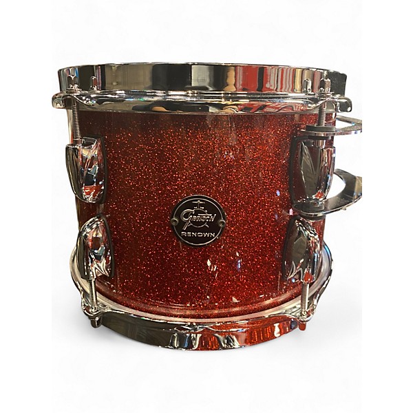 Used Gretsch Drums 3 Piece Renown RED SPARKLE Drum Kit