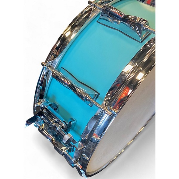 Used Yamaha 5.5X14 Stage Custom Snare Aqua Drum