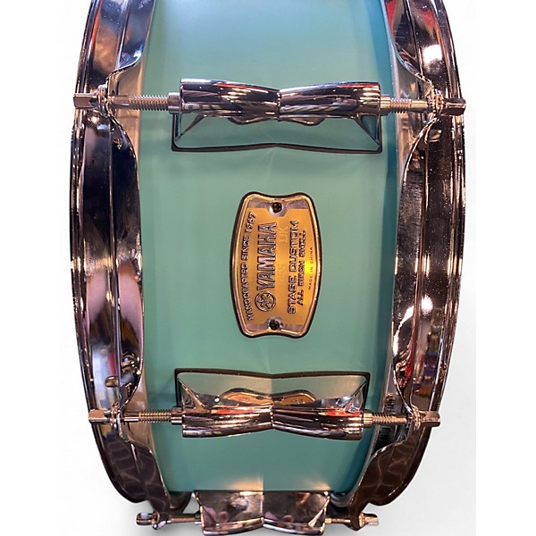 Used Yamaha 5.5X14 Stage Custom Snare Aqua Drum