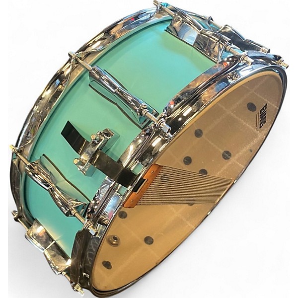 Used Yamaha 5.5X14 Stage Custom Snare Aqua Drum