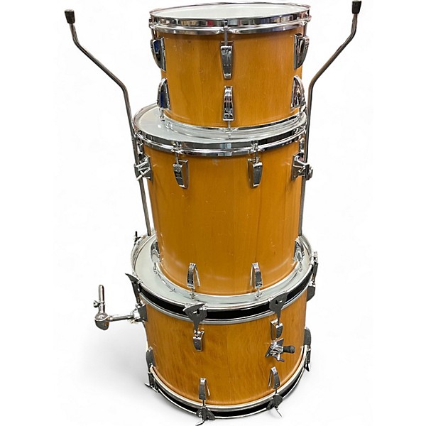 Used 1970s SONOR 3 Piece Slinger Natural Beechwood Drum Kit