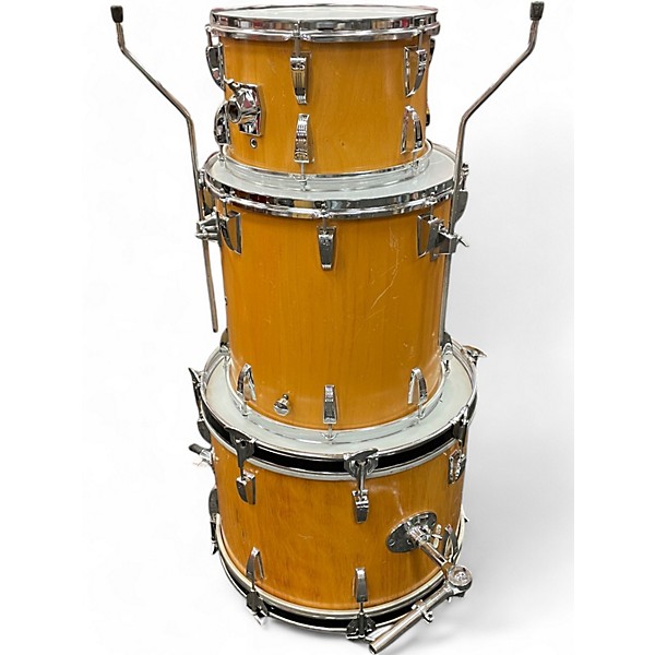 Used 1970s SONOR 3 Piece Slinger Natural Beechwood Drum Kit