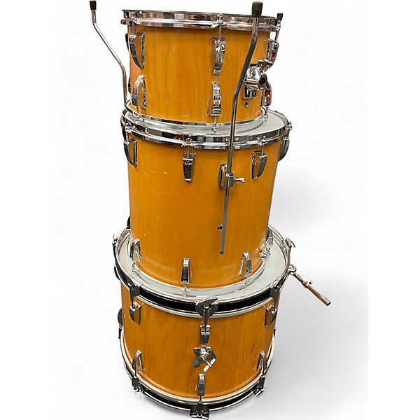 Used 1970s SONOR 3 Piece Slinger Natural Beechwood Drum Kit