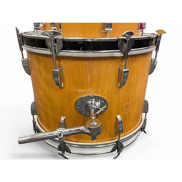 Used 1970s SONOR 3 Piece Slinger Natural Beechwood Drum Kit