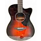 Used Yamaha AC1M Crimson Red Burst Acoustic Electric Guitar