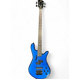 Used Spector Performer 4 Electron Blue Metallic Electric Bass Guitar