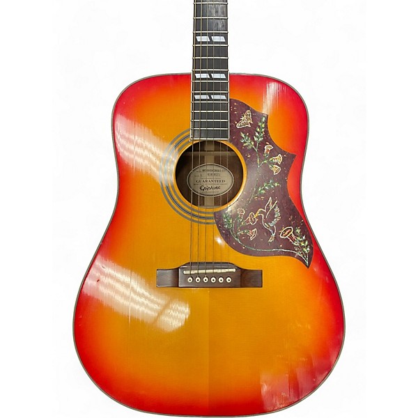 Used Epiphone Hummingbird Cherry Sunburst Acoustic Guitar