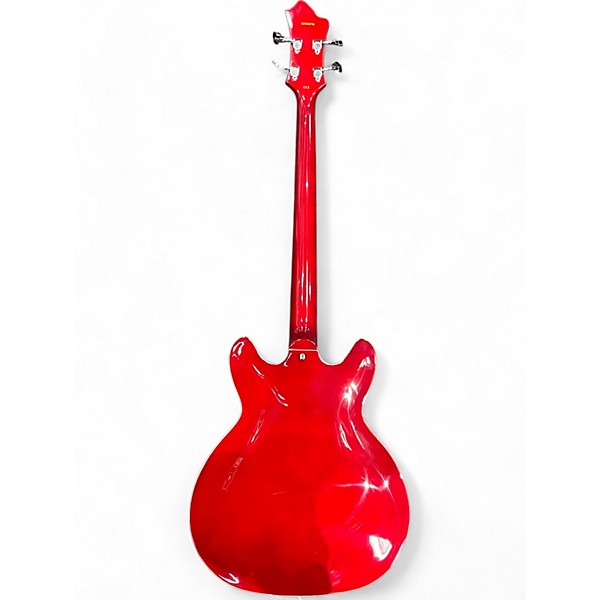 Used Hagstrom VIKING VIKBWCT Red Electric Bass Guitar