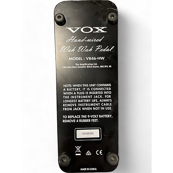 Used VOX V846HW Hand Wired Wah Effect Pedal