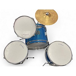 Used Ashthorpe 4 Piece JUNIOR SERIES BLUE SPAPRKLE Drum Kit