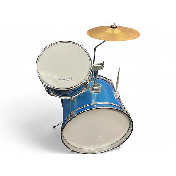 Used Ashthorpe 4 Piece JUNIOR SERIES BLUE SPAPRKLE Drum Kit