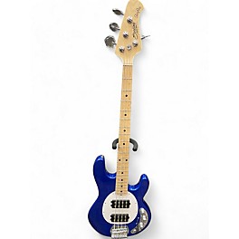 Used Sterling by Music Man Stingray Blue Electric Bass Guitar