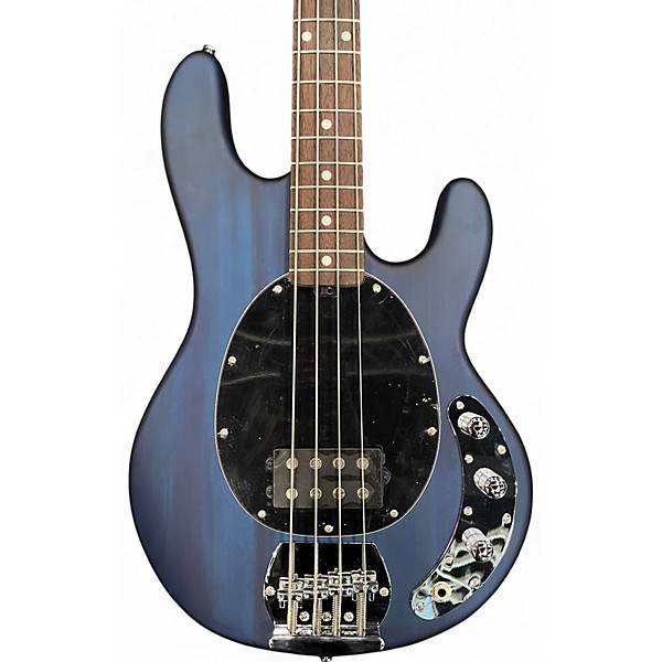 Used Sterling by Music Man Ray4 Trans Blue Electric Bass Guitar