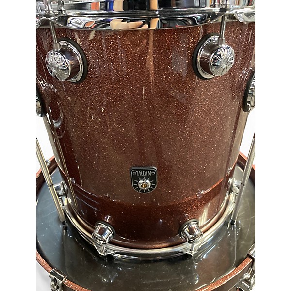 Used Natal Drums 4 Piece custom maple kit sparkle Drum Kit