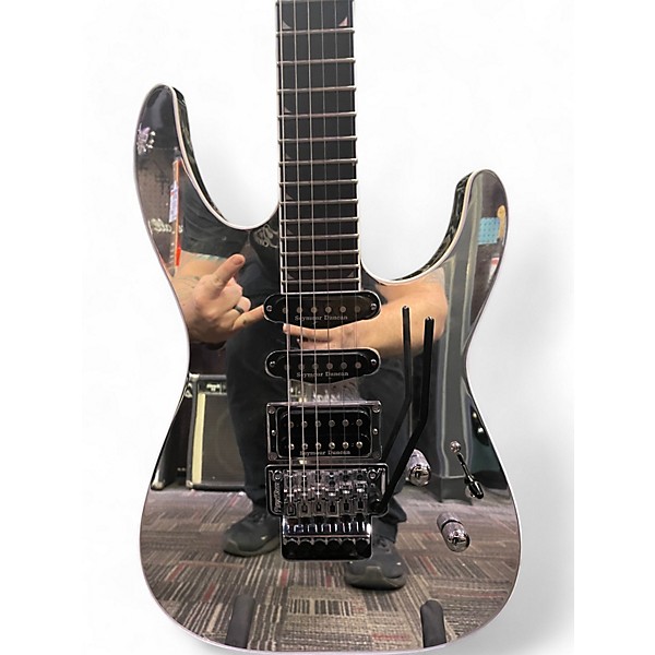 Used Jackson SL3R SOLO Chrome Silver Solid Body Electric Guitar