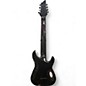 Used Schecter Guitar Research Blackjack V8 Left Handed Black Solid Body Electric Guitar