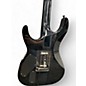 Used ESP ltd M1000 DELUXE Trans Black Solid Body Electric Guitar